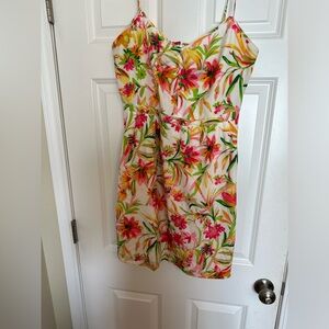 EUC JCrew Tropical Print Sundress